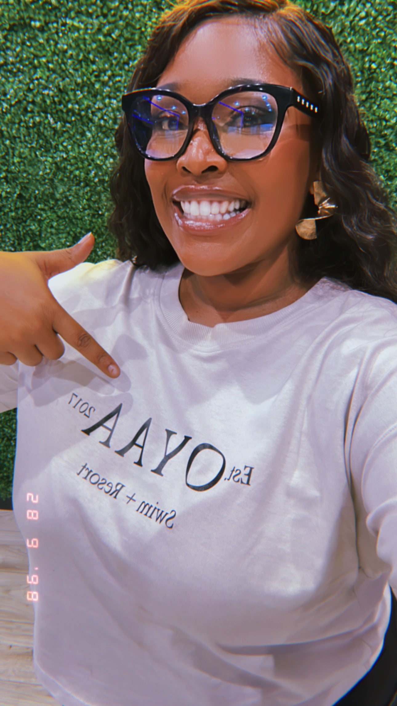 OYAA Swim + Resort Cropped Tee Taupe (Est. 2017)